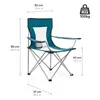 Meteor Tripper Campingstühl, klappstuhl für camping blau Produktbild-Vorschau 2