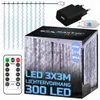 MasterLED Lichtervorhang 3x3m 300 LED Kaltweiß, USB Produktbild-Vorschau 1