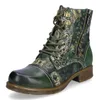 Laura Vita Damen Stiefelette florales Muster und Produktbild-Vorschau 5