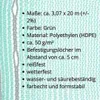Siatka ochronna na rusztowania 3,07 x 20 m zielona 50 g/m² Podgląd zdjęcia produktu 2