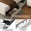 UnboxG Polsterbett 160x200 cm mit Stauraum,  LED & USB Produktbild-Vorschau 5