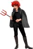 A person dressed in a devil costume holding a trident. Produktbild-Vorschau