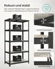 SONGMICS Standregal, Bücherregal, Lagerregal, 5 Ablagen, Produktbild-Vorschau 3