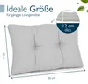 Coussin Beautissu Lounge Outdoor gris clair XLuna, 70 x 40 Voir les images du produit 3