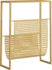 vidaXL Stojan na časopisy zlatý 35x15x45 cm ocelový Náhled obrázku produktu 5