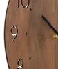 MPM-Quality Wanduhr Dotted Holz Braun Ø 300 mm schleichende Produktbild-Vorschau 4