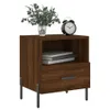 The Living Store Nachttische 2Stk. Braun Eichen-Optik Produktbild-Vorschau 4