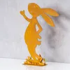 Hase H24cm Rost Metall Aufsteller Tischdeko Osterhase Figur Produktbild-Vorschau 2