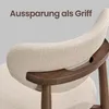 VASAGLE Barhocker 2er Set in Leinenoptik, mit Rückenlehne Produktbild-Vorschau 5