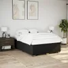 vidaXL Bettgestell ohne Matratze Schwarz 140x190 cm Stoff Produktbild-Vorschau 2