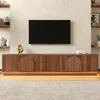 TV komoda Merax s LED osvetlením a bočným pruhom, TV Náhľad obrázku produktu 1