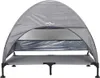 vidaXL Zvýšený pelech pre psov svetlosivý 127 x 81 x 108 cm Náhľad obrázku produktu 3