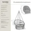 tectake® Hängesessel Samira 80 x 81 x 139 cm Produktbild-Vorschau 7