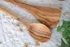 Küchen-2er-Set Olivenholz – Kochlöffel & Pfannenwender ohne Produktbild-Vorschau 2