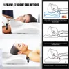 Collage showing a pillow with different height options and diagrams illustrating proper neck support. Anteprima dell’immagine prodotto