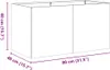 vidaXL Fioriera Rusty 80x40x40 cm Acciaio resistente alle Anteprima dell’immagine prodotto 8