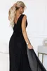 Numoco Abendkleid Klaudia Maxikleid Partykleid, schwarz mit Produktbild-Vorschau 5