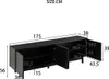 STILVORA TV-Schrank Sideboard TV-Lowboard mit 4 Produktbild-Vorschau 8