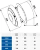 Griglia di ventilazione AWENTA bianca 100 mm AN1 Anteprima dell’immagine prodotto 3