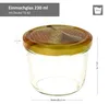 50er Set Einmachglas 230 ml Deckel Honigwabe Rund- Produktbild-Vorschau 3