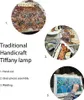 Clayre & Eef Deckenlampe Tiffany Ø 41x24 cm Grau Glas Produktbild-Vorschau 3