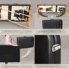 A collage of images showing a massage table and its features. Produktbild-Vorschau