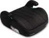 A black car seat booster seat shown from a diagonal angle. Podgląd zdjęcia produktu