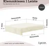 Klemmkissen 1 Leiste Sitzkissen Cord Stoff Kord Bankauflage Bankkissen Kissen Vanille