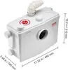 VEVOR Zerkleinerungspumpe, 700W, 9600 L/h Durchfluss, 10 m Produktbild-Vorschau 7