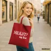 Huuraa Jutebeutel Malaga my love 10 Liter Classic Red Produktbild-Vorschau 2