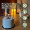 Orakl® - Runder Tischkamin Cinder weiß - mit Edelstahl Produktbild-Vorschau 6