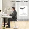 HOMCOM Sitzhocker, ergonomischer Bürohocker, 56,5-71,5 cm Produktbild-Vorschau 4