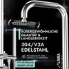Doccia da giardino in acciaio inox V2A con 2 attacchi per Anteprima dell’immagine prodotto 2