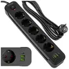 Vayox Steckdosenleiste 5-Fach Schuko 3m Schwarz | Produktbild-Vorschau 1