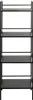 HAKU Regal Badregal schwarz - Metall, B/H/T: 40x128x30 cm Produktbild-Vorschau 3