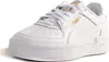 A white Puma CA Pro Classic sneaker with gold accents. Produktbild-Vorschau