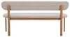 Esszimmerbank Noor Beige/Natur - 200 cm - Stoff - Japandi Produktbild-Vorschau 5