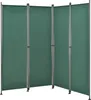 A dark green, four-panel outdoor privacy screen or room divider. Podgląd zdjęcia produktu