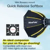 mini-50g 50 cm/20 cali mini softbox w kształcie ośmiokąta Podgląd zdjęcia produktu 2
