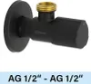 Eckventil Tucai TMM C850 Premium AG/AG  1/2"-1/2" schwarz Produktbild-Vorschau 1