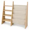 Relaxdays Bücherregal Kinder, 5 Stofftaschen & 4 offene Produktbild-Vorschau 9