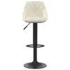 vidaXL Tabouret de bar 2 pcs. velours crème - Tabouret de Voir les images du produit 5