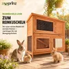 zooprinz Hasenstall Mukkel Wetterfest 2-Etagen Klappdach Produktbild-Vorschau 4