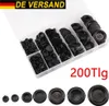 200x Sortiment Kappe Set Blindstopfen Gummi Stopfen Produktbild-Vorschau 2