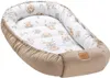 Boho Bears & Cappuccino Soft Velvet Baby nest Kokon XXL Produktbild-Vorschau 1