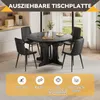 Runder Ausziehbarer Tisch Küchentisch 90-120 cm, 4-8 Produktbild-Vorschau 5