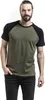 Urban Classics - RAGLAN Contrast T-Shirt oliv / schwarz 4XL Podgląd zdjęcia produktu 24
