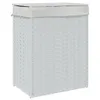 vidaXL Kosz na pranie z pokrywą biały 46x33x60 cm z Podgląd zdjęcia produktu 1