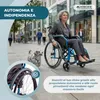 Carrozzina Pieghevole Alluminio Leggero Manuale Con freni Anteprima dell’immagine prodotto 4