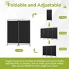Diagram showing different configurations of room dividers and text describing their features. Anteprima dell’immagine prodotto